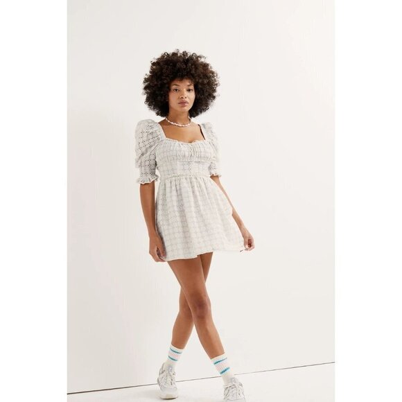 For Love & Lemons White Libby Mini Dress $220 - Picture 4 of 16